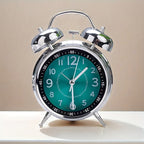 Trevonine Traditional Metal Bell-Top Alarm Clock for Reliable Wake-Ups
