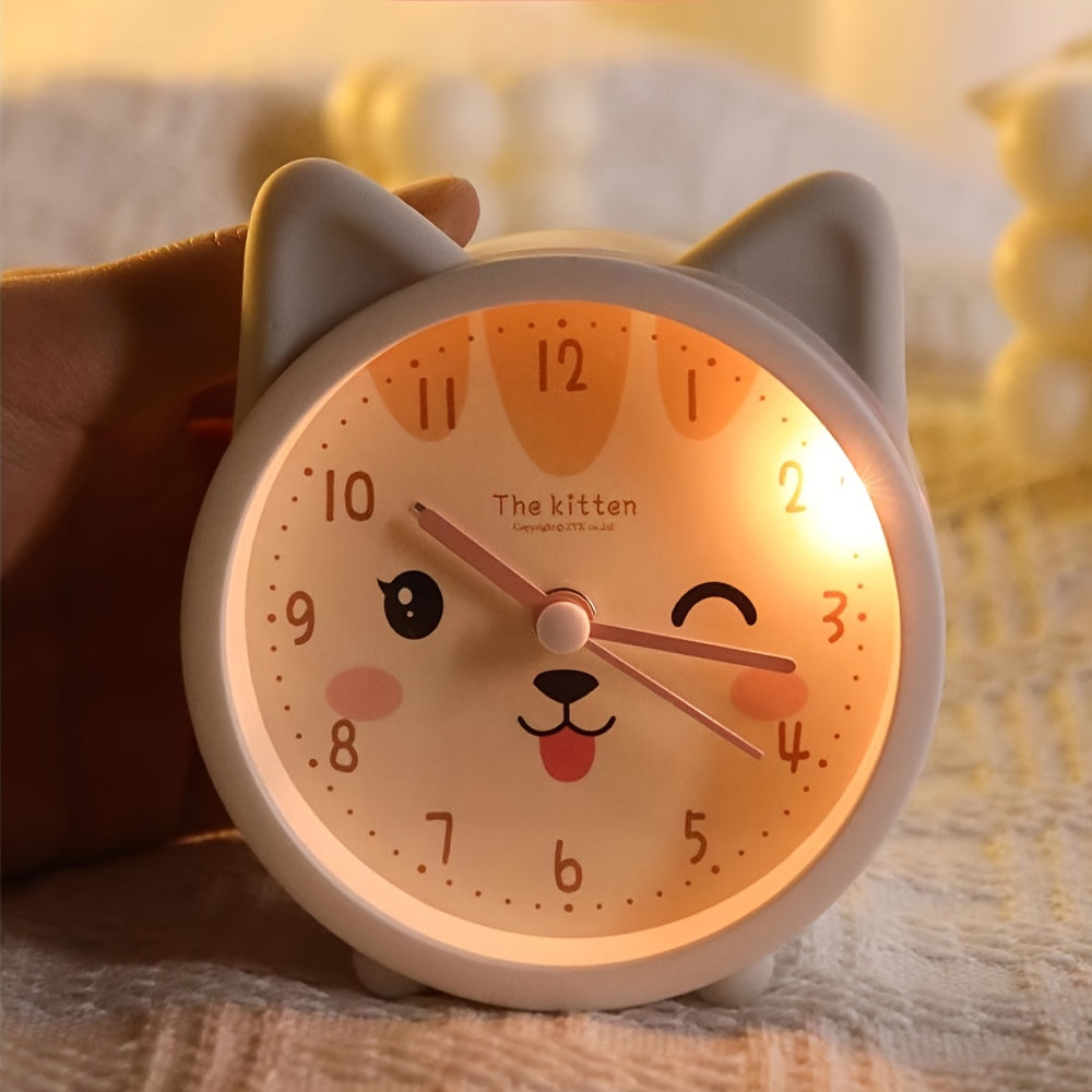 Trevonine Silent Alarm Clock with Night Light for Peaceful Sleep