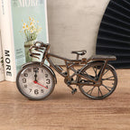 Trevonine Handcrafted Vintage Bicycle Desk Clock with Quartz Movement
