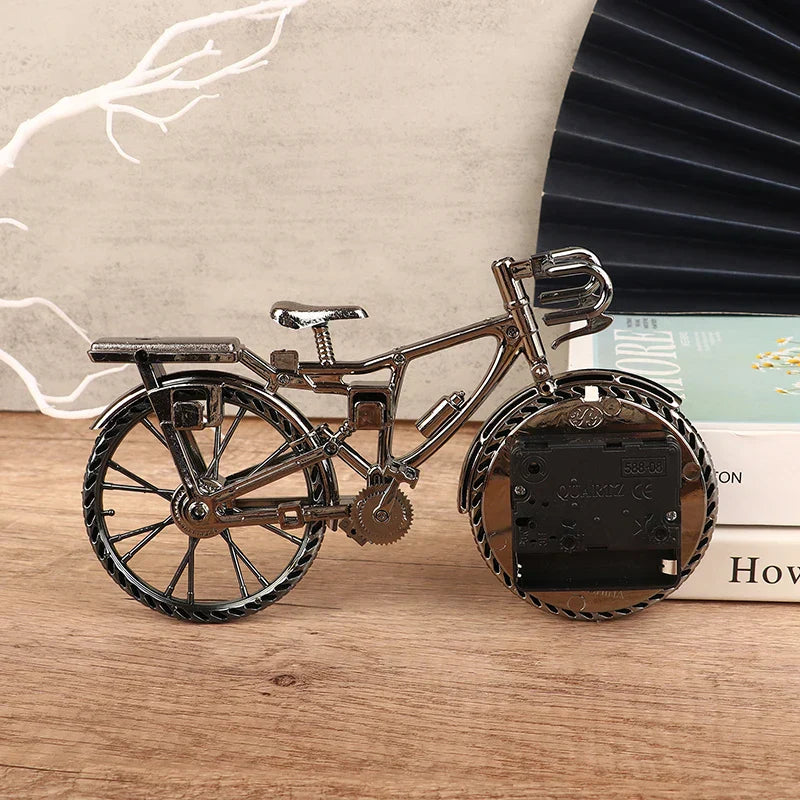 Trevonine Handcrafted Vintage Bicycle Desk Clock with Quartz Movement
