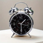 Trevonine Traditional Metal Bell-Top Alarm Clock for Reliable Wake-Ups