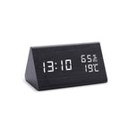 Trevonine Wooden LED Alarm Clock with Digital Display
